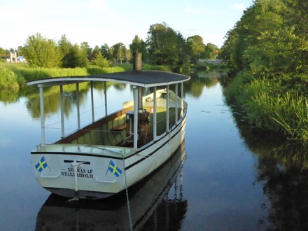 Boat on the river Nissan