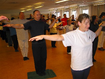 Träning i Bollnäs under vinterkursen 2006