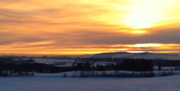 Minus 33 degrees Celcius in Hamar in February 2011