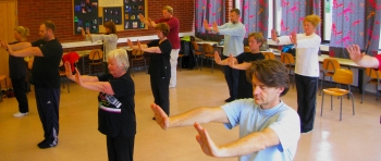 Practicing Hold Qi up in Hamar september 2009