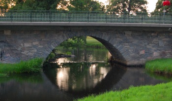 The river Nossan in the village Nossebro