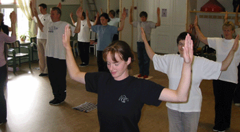 Pargasbor tränar Shenxin Qigong
