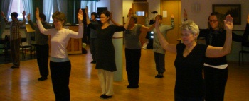 Practicing Shenxin Qigong in Kalmar 2010