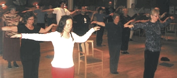 Practicing Snake Arm in Stockholm 2008 04 27