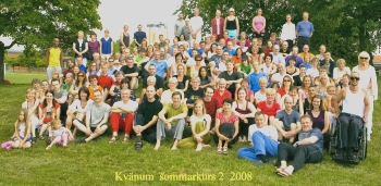 Gruppbild från sommarkursen nivå 2 2008