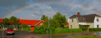 Regnbåge över Nossebro